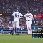 ドジャース、８回裏２アウト一塁からウィル・スミスが第２号逆転２ランホームラン！！！！！！！！！！！！！！！