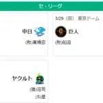 3/29セ順位　鯉燕=虎-//-兎=竜星