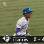 【日本ハム対ロッテ2回戦】日本ハム・万波、ロッテ・高野脩から第3号2ランホームラン!2点差に迫る!!!!!!!!!!!!