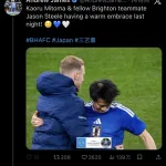 【悲報】三苫薫の“ハゲ疑惑写真”を投稿した海外民、日本人の悪ノリでメンタル崩壊