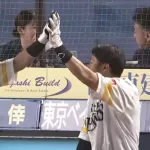 栗原陵矢の2ランホームランでついに先制！！