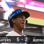 【日本ハム対オリックス3回戦】日本ハム・万波、オリックス・ペルドモから第5号勝ち越し3ランホームラン！日本ハムは球団記録タイとなる開幕から9試合連続本塁打！！！
