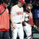 【楽天】前田健太が緊急降板　４回の投球後に右足を気にするそぶりを見せる