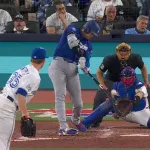 大谷、2試合連続ホームラン インローのボール球をバックスクリーンへ