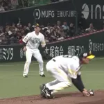大津亮介7回1安打無失点で今季初勝利　好フィールディングで自ら捌く！！