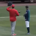 大谷と並んだイチロー、意外とデカくねえか・・・？気のせいじゃないよな