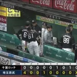 4月11日 西武5-2ロッテ 先発田中が初回から4失点…山本に今季第一号が飛び出し後半追い上げるも連勝ならず