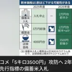 【悲報】お米さん、5キロ3500円前後に値下がりするもガチで誰にも相手にされないｗｗｗｗｗｗｗｗｗｗ