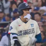 大谷翔平、第二打席はマルチ安打となる内野安打!!!!!!!!!!!