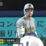 佐藤輝明(神).411(56-23) 3本 14打点 出塁率.469 OPS1.183←これｗｗｗｗｗｗｗ