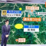 【京都】自宅、小学校、リュック、靴、遺体の位置関係がこちら