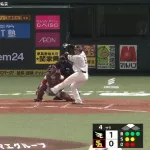 山川穂高のタイムリーヒットで同点！！近藤の盗塁が生きる