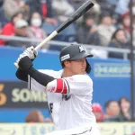 ロッテ西川史礁 打率.352 1本 9打点 OPS.861