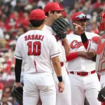 カープDeNA戦7連敗で5位転落。二俣2安打1打点！塹江赤木遠藤0封もターノック6回5失点。齊藤汰火消し失敗。今季ワースト借金4【広島2-7DeNA/試合結果】