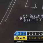 【阪神対中日6回戦】阪神が3戦連続の逆転勝ち 史上初 中日開幕6戦全勝 最多貯金8!佐藤輝が豪快5号弾&3打点 近本がⅤ打 大山は同点打 伊原が緊急降板も救援陣6人で1失点