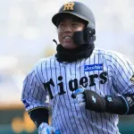梅野のホームラン、トラウトみたいなスイングですげえ