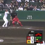 【阪神対広島4回戦】阪神、8回裏2アウト満塁から小幡が押し出し四球を選び1点勝ち越し!!!!!!!!!!!!!