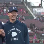 西武・篠原響がプロ初勝利「親にありがとうと伝えてボール渡したい」