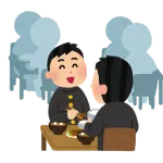 大学の学食で一人ぼっちのヤツwww