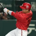 カープ坂倉〝確信〟2号3ランホームラン！巨人則本を5回12安打6得点KO！！