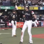 栗原陵矢の走者一掃タイムリーで同点！！