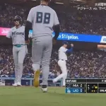 大谷翔平、5回表2アウト二塁からマーリンズ・ストワーズにタイムリーを打たれ2失点目…