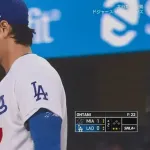 大谷翔平、2回表1アウト三塁からマーリンズ・ケイシーに犠牲フライを打たれ先制点を許す…