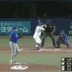 ９回同点のランナー尾田、盗塁死