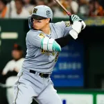 佐藤輝明(神).376 7本 25打点(セ1位) 出塁率.444 OPS1.187←これ