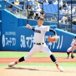 横浜 今秋ドラフト上位候補・織田が186球の完投勝利 11安打6失点、7四球も13奪三振 「ここ最近直球に合わせてくるチーム多い」