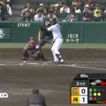 【阪神対巨人7回戦】阪神、3回裏1アウト三塁から大山のタイムリースリーベースでリードを2点に広げる!!!!!!!!!!!!!!