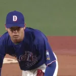 根尾８年目　9回　防御率 5.00 勝利 1　敗戦 1　 奪三振 13　被本塁打 3