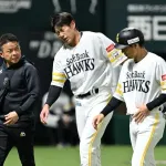 SB柳田、試合前練習を欠場し病院へ