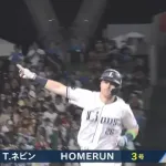 【西武対ソフトバンク7回戦】西武・ネビン、ソフトバンク・徐若熙から二打席連続第３号２ランホームラン！！！！！！！！！！！！！！！！
