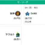 5/4セ順位 神ヤ===-巨-/De/===-広=-中