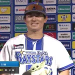 DeNA林琢真　.286(56-16) 0本 9打点 出塁率.328 OPS.739 長打率.411
