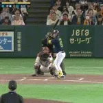 【巨人対ヤクルト8回戦】ヤクルト、６回表１アウト一三塁から北村の内野ゴロの間に三塁が生還し１点差に詰め寄る！！！！！！！！！！！！！