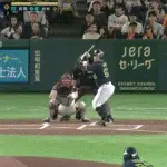 【巨人対ヤクルト9回戦】ヤクルト、初回１アウト一三塁から増田珠のタイムリーでリードを２点に広げる！！！！！！！！！！！