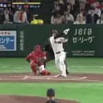 松本剛、9連戦中の全ヒットをまとめられてしまう