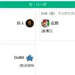 5/10セ順位　燕=虎-===/兎星/-===鯉=竜