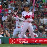 吉田正尚(マサ)打率.279 0本　5点　OPS.726