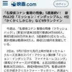 【悲報】名探偵コナンさん、映画の勢いがガチで失速してしまうｗｗｗｗｗｗｗｗｗｗ