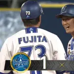 突然正捕手になった松尾、いきなり先制タイムリー!