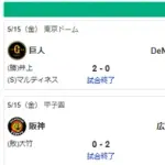 5/15セ順位 燕==虎-=兎=星-//====鯉==竜