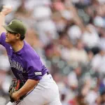 菅野智之 5回 被安打7 与四球2 奪三振1 2失点で4勝目