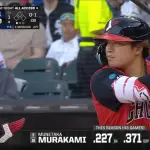 村上宗隆.227 15本 29打点 OPS.894