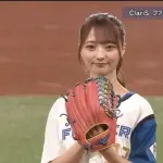 【画像】Clarisのクララちゃん、始球式を行うもガチで可愛すぎる