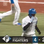 【日本ハム対楽天11回戦】日本ハム・細川凌平、楽天・鈴木翔天から第2号勝ち越し2ランホームラン！！！！！！！！！！！！！！！！