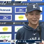 【悲報】西口監督、やっぱりギャンブル脳だった