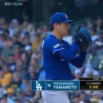 山本由伸　7回1失点、被安打7、奪三振3←こいつ